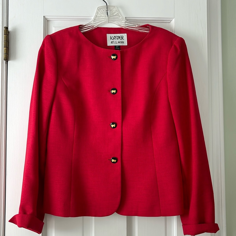 Women’s suit jacket and skirt